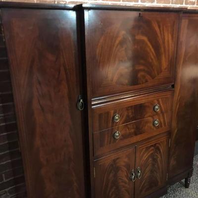 Antique secretary desk/bar/armoire
