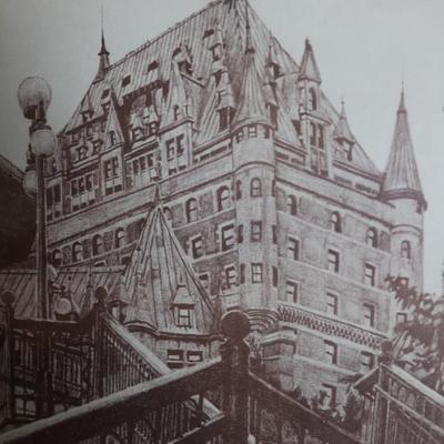 Framed and Numbered "Fairmont Le Château Frontenac"