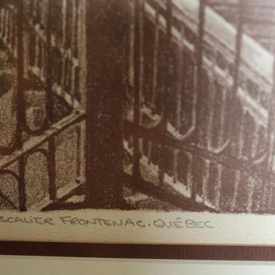 Framed and Numbered "Fairmont Le Château Frontenac"