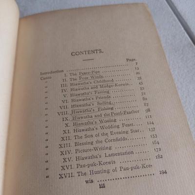 Early Print 'Song of Hiawatha' Minnehaha Edition 1898 by Henery Wadsworth Longfellow
