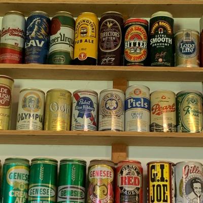 Vintage Beer Can Collection