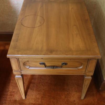 Mid Century Walnut Side Table (See Details)