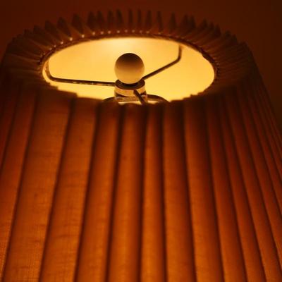 Mid Century Floral Butterfly Ginger Jar Table Lamp