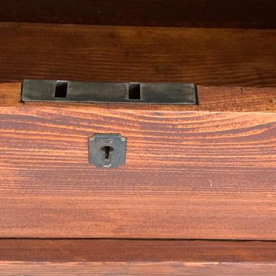 Antique Tool Chest Foot Locker