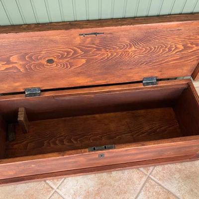 Antique Tool Chest Foot Locker