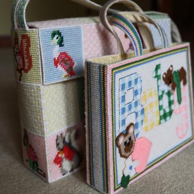 Vintage Handmade Baby Tote Bags