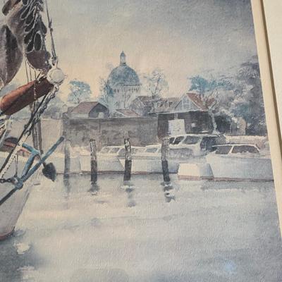 Signed Annapolis Harbor Print