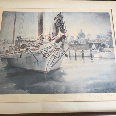 Signed Annapolis Harbor Print