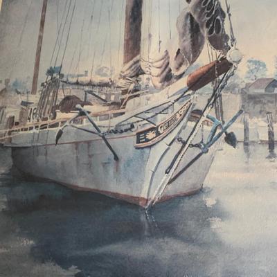 Signed Annapolis Harbor Print