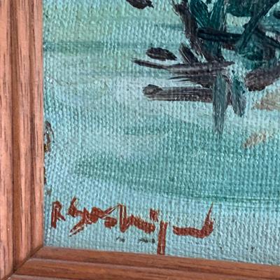 Framed/ Signed Oil On Canvas Phillipines