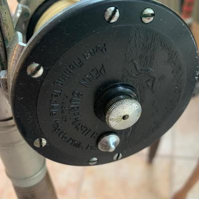 Vintage Fishing Poles & Penn Reels Lot