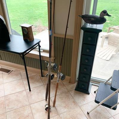Vintage Fishing Poles & Penn Reels Lot
