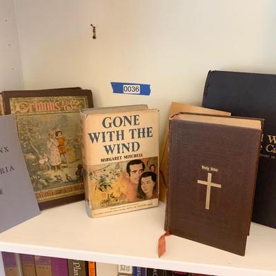 Vintage Books Lot Bible / 1st Edition Gone With The Wind