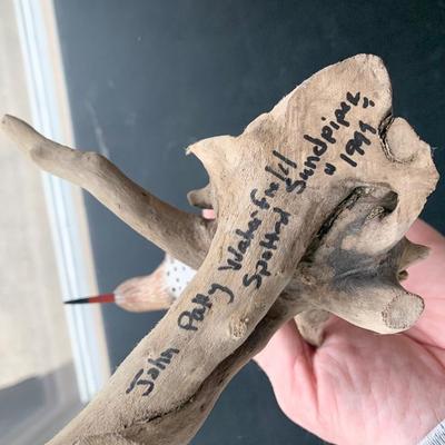 Signed Carved Wood Shore Birds Lot