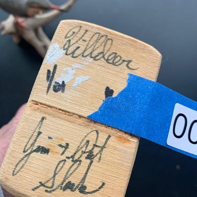 Signed Carved Wood Shore Birds Lot