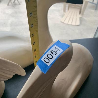 Lot of Three Large Wood Swan / Pelicans Lot