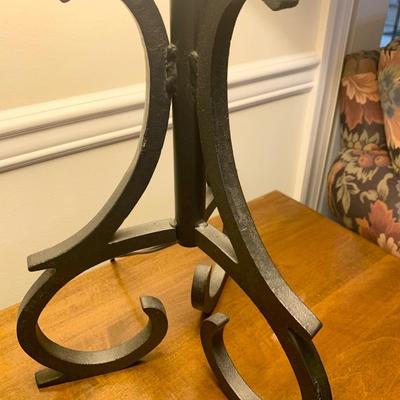 PAIR Matching Heavy Iron Table Lamps