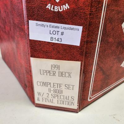 1991 Upper Deck Baseball Cards Album Complete Set 1-800 w 2 Specials & Final Edition
