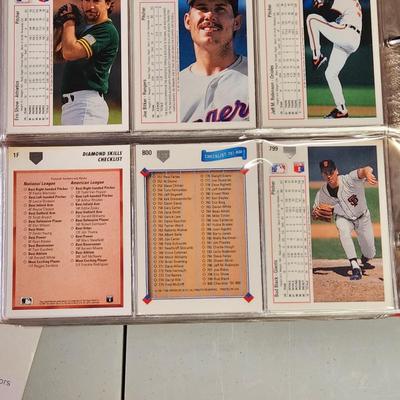 1991 Upper Deck Baseball Cards Album Complete Set 1-800 w 2 Specials & Final Edition
