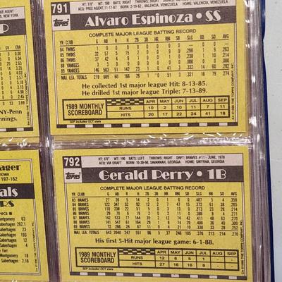 1990 Topps Baseball Cards Complete Set