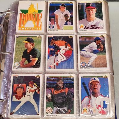 1990 Upper Deck Baseball Cards Complete Set in Album