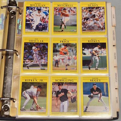 Baseball Cards Album Baltimore Orioles Team Sets Action Pack to Score