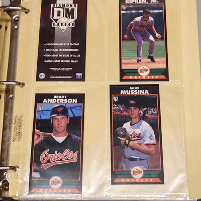 Baseball Cards Album Baltimore Orioles Team Sets Action Pack to Score