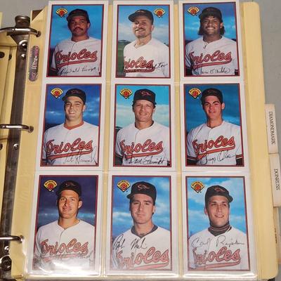 Baseball Cards Album Baltimore Orioles Team Sets Action Pack to Score