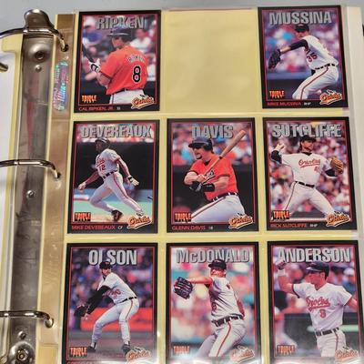 Baseball Cards Album Baltimore Orioles Team Sets SkyBox , Studio, Triple Play Ultra Upper Deck