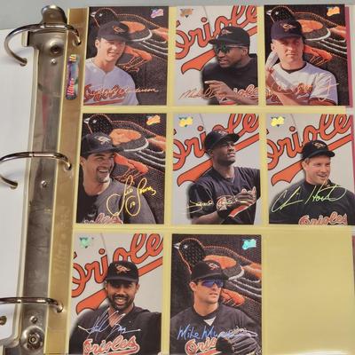 Baseball Cards Album Baltimore Orioles Team Sets SkyBox , Studio, Triple Play Ultra Upper Deck