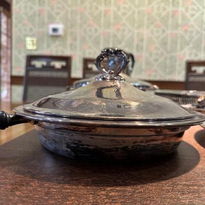 Collection of Assorted Silver-Plated Dish Ware