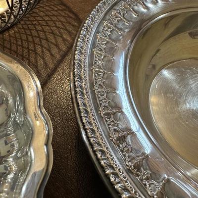 Collection of Assorted Silver-Plated Dish Ware