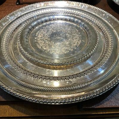 Collection of Assorted Silver-Plated Dish Ware
