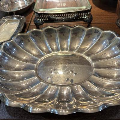 Collection of Assorted Silver-Plated Dish Ware