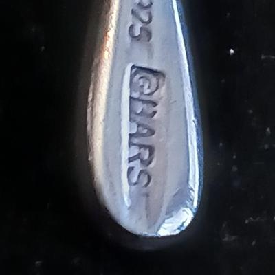 Vintage Southwestern / Native Colorful Multi-Stone Dangle earrings marked .925 BARS