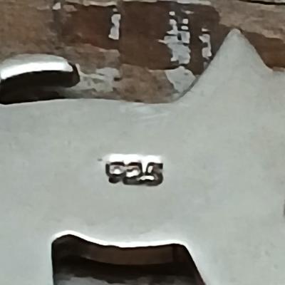 Vintage bracelet Cat and fishbones .925 marked - So cute!