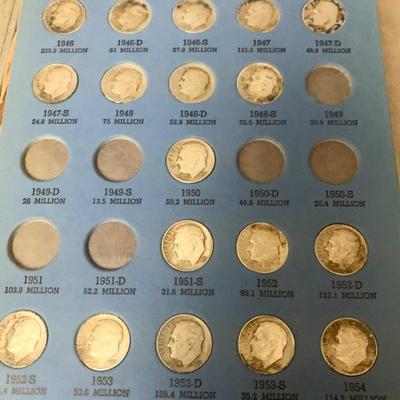 Mercury & Roosevelt Dimes Lot - Approx 60 Silver Dimes