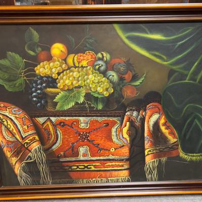 Still Life Large Art Print Oil on Board
