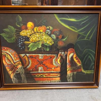 Still Life Large Art Print Oil on Board