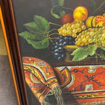 Still Life Large Art Print Oil on Board