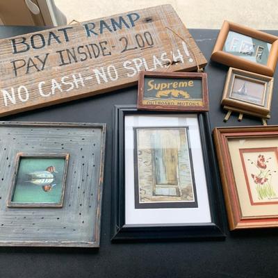 Nautical Art Signs Home Decor Lot