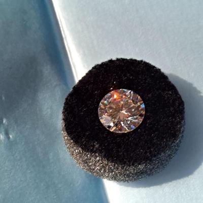 GIA Certified Round Brilliant Cut Lab Grown Moissanite with Appraisal