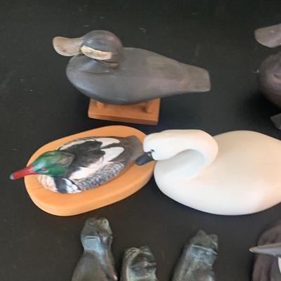 Large lot of Wood Mini Duck Decoys