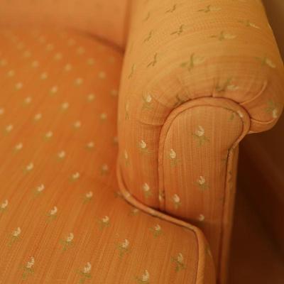 Vintage Tufted Upholstery Pink Chair