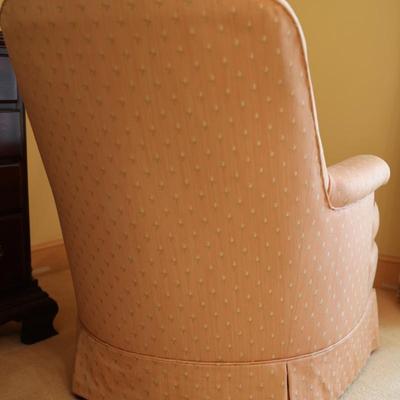Vintage Tufted Upholstery Pink Chair