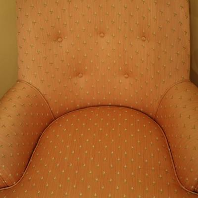 Vintage Tufted Upholstery Pink Chair