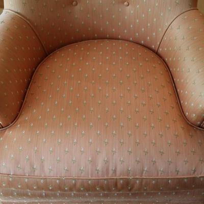 Vintage Tufted Upholstery Pink Chair