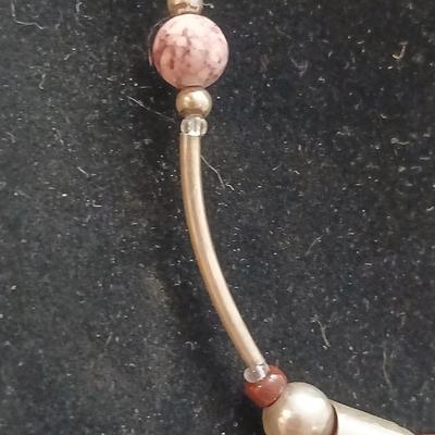 Mexican Laguna Lace .925 marked Gemstone Pendant