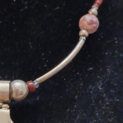 Mexican Laguna Lace .925 marked Gemstone Pendant