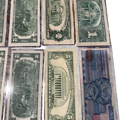 Currency Lot - 3-1976-$2 3 Sequential 2017 $2- $5, $2 red seal + foreign